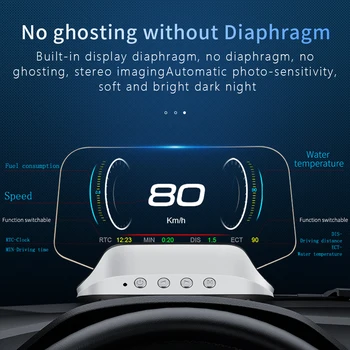 C3 Head-Up Display Navigation Edition Автомобильный дисплей, Цифровой Спидометр, Проектор бортового компьютера, сканер OBD2, Тестовый комплект, Автомобильный HUD